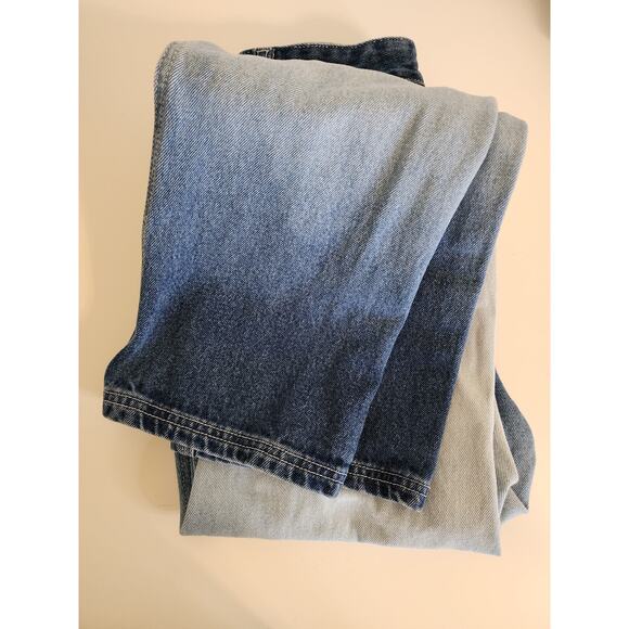 JRS.COM Straight Leg Faded Flower Applique Jeans Size 9/10 - Picture 4 of 5